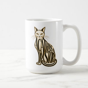 Een kat met een verhaal koffiemok