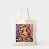 Een kat met haar Kittens Louis Wain Tote Bag (Voorkant)