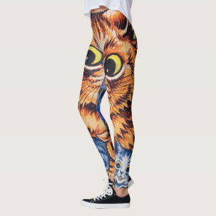 Een kat met haar Kittens van Louis Wain Leggings