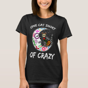Een kat met krake suikerschedel en keuken t-shirt