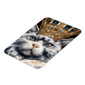 Een kat met kroon magneet (Linkerzijde)