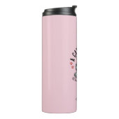 Een kat moeder leven begint met koffie, aangepaste thermosbeker (Gedraaid links)