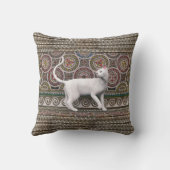 Een kat op de mozaïek kussen (Achterkant)