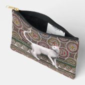 Een kat op de mozaïekcanvas tas (Open)