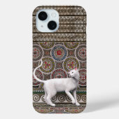 Een kat op het mozaïek Case-Mate iPhone case (Achterkant)