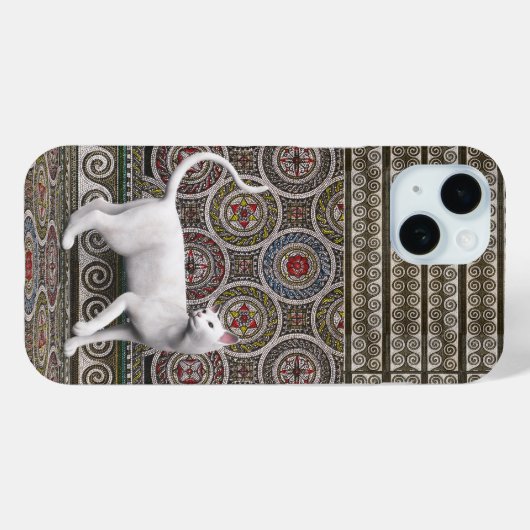 Een kat op het mozaïek Case-Mate iPhone case (Achterkant (horizontaal))