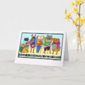 Een kat per dag houdt de dokter weg kaart (Gele Bloem)