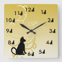 Eén Kat twee Kat Clock Pets Giften