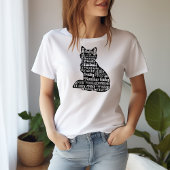 Een kat van woorden t-shirt