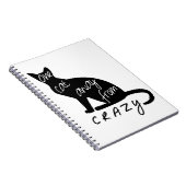 Een kat weg van CRAZY Notitieboek (Rechterzijde)