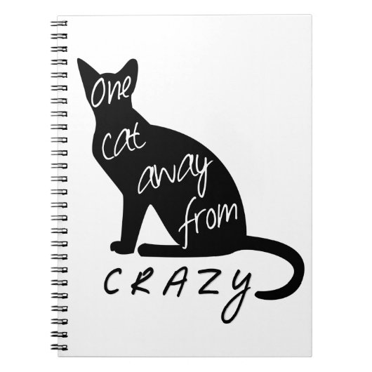 Een kat weg van CRAZY Notitieboek (Voorkant)