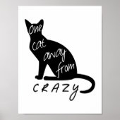 Een kat weg van CRAZY Poster (Voorkant)