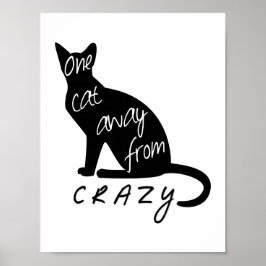 Een kat weg van CRAZY Poster