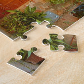 Een kat zoekt naar de ingang naar huis in Pienza,  Legpuzzel (Zijkant)