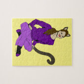 een katgirl legpuzzel (Horizontaal)