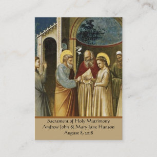 Een katholieke Heilige Kaart van de Gunst van het Visitekaartje