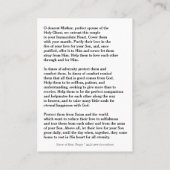 Een katholieke weddenschap voor de Heilige Kaart Visitekaartje (Achterkant)