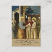 Een katholieke weddenschap voor de Heilige Kaart Visitekaartje (Voorkant)