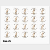 Een katje besparen negen levens ronde sticker (Vel)