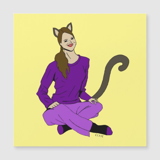 een katmeisje (Voorkant)