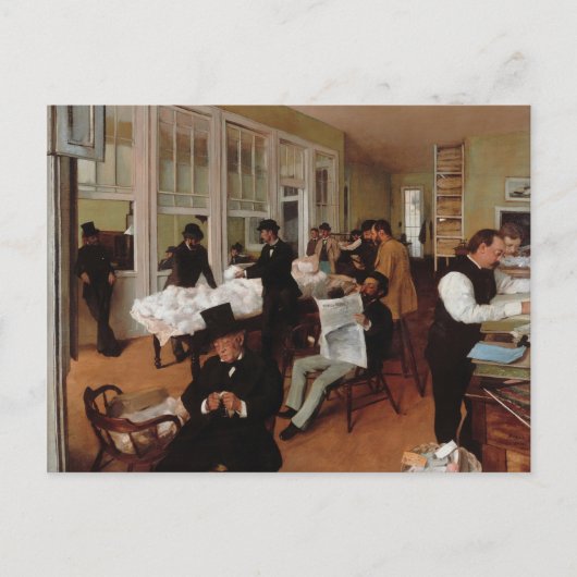 Een katoenen Kantoor in New Orleans - Edgar Degas Briefkaart (Voorkant)