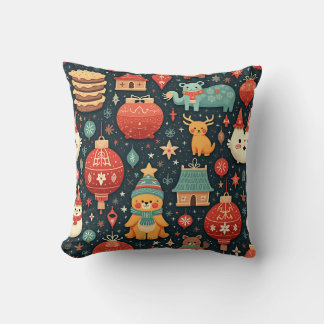 Een katoenen kussen vol winterse vibes