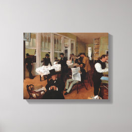 Een Katoenkantoor in New Orleans - Edgar Degas Canvas Afdruk