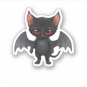 Een kattendemon op Halloween Night Classic T-Shirt Sticker (Voorkant)