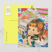 Een kattengebed briefkaart (Voorkant / Achterkant)