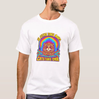 Een kattengids voor dutten als een pro t-shirt