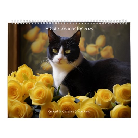 Een kattenkalender - door Catherine D. Marchand Kalender (Hoes)