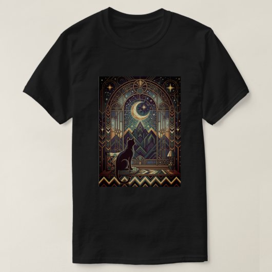 Een kattenkosmos t-shirt (Design voorkant)