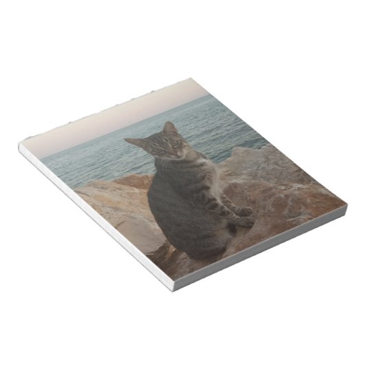 Een kattenmodel notitieblok (Schuin)