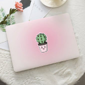 Een kawaii cactussen sticker