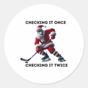 Een Keer Controleren Een Keer Dubbel Controleren H Ronde Sticker