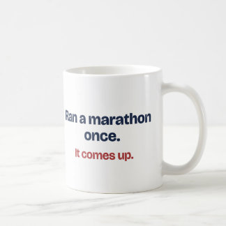 Eén keer een marathon gelopen Funny mok voor een h