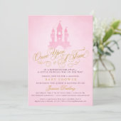 Een keer op een tijd fairytale Baby shower met Cas Kaart (Staand voorkant)