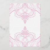 Een keer op een tijd Prinses Baby shower Folie Uitnodiging (Achterkant)