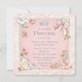 Een keer op een tijd Prinses Baby shower Kaart (Voorkant)