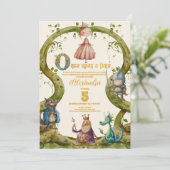 Een keer op een tijd Prinses Baby shower Kaart (Staand voorkant)