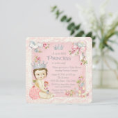 Een keer op een tijd Prinses Baby shower Kaart (Staand voorkant)