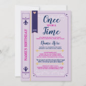 Een keer op een tijdverhaal in het boek Birthday P Kaart (Voorkant)