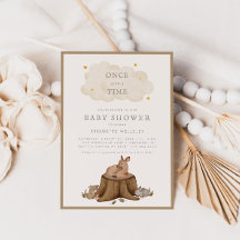 Een keer op een Time Woodland Babies Baby shower