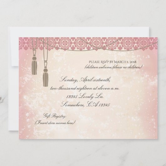 Een keer op Time Champagne Brunch Vrijgezellenfees Kaart (Achterkant)