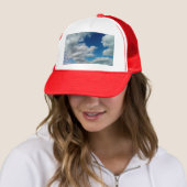 Een kegel van wolken trucker pet (In situ)