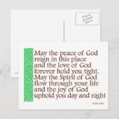 Een Keltische zegeling Briefkaart (Voorkant / Achterkant)