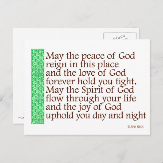 Een Keltische zegeling Briefkaart (Voorkant / Achterkant)