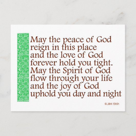 Een Keltische zegeling Briefkaart (Voorkant)