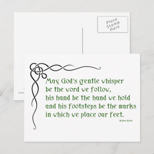 Een Keltische zegen Briefkaart (Voorkant / Achterkant)