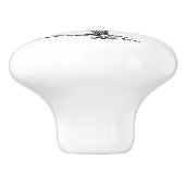 Een keramische knop voor Writer's Den (Zijkant)